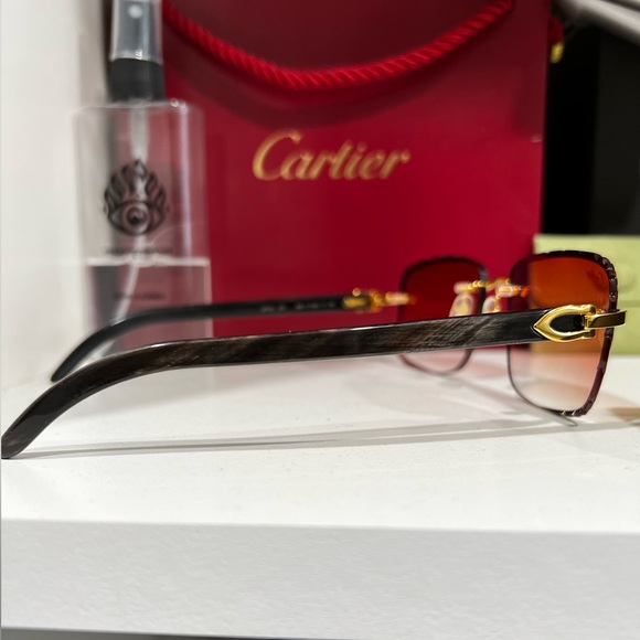 ET 3k - Cartier black buffalo horn glasses - Picture 2 of 7